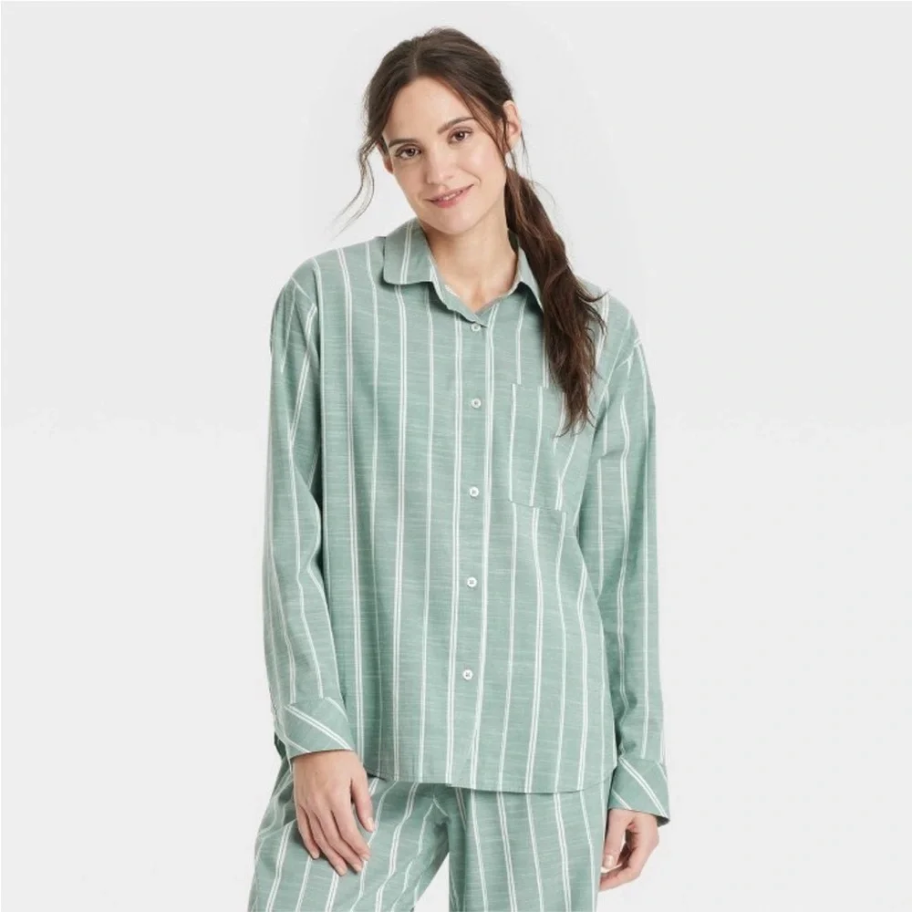 Auden Green Striped Jumpsuit - Picture 3 of 6